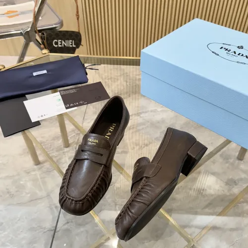 Cheap Prada Leather Shoes For Women #1409388 Replica Wholesale [$102.00 USD] [ITEM#1409388] on Replica Prada Leather Shoes
