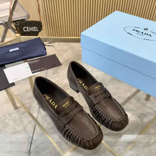 Cheap Prada Leather Shoes For Women #1409388 Replica Wholesale [$102.00 USD] [ITEM#1409388] on Replica Prada Leather Shoes