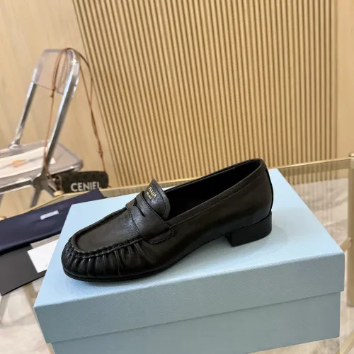Cheap Prada Leather Shoes For Women #1409389 Replica Wholesale [$102.00 USD] [ITEM#1409389] on Replica Prada Leather Shoes