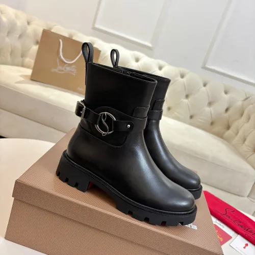 Cheap Christian Louboutin Boots For Women #1409403 Replica Wholesale [$115.00 USD] [ITEM#1409403] on Replica Christian Louboutin Boots