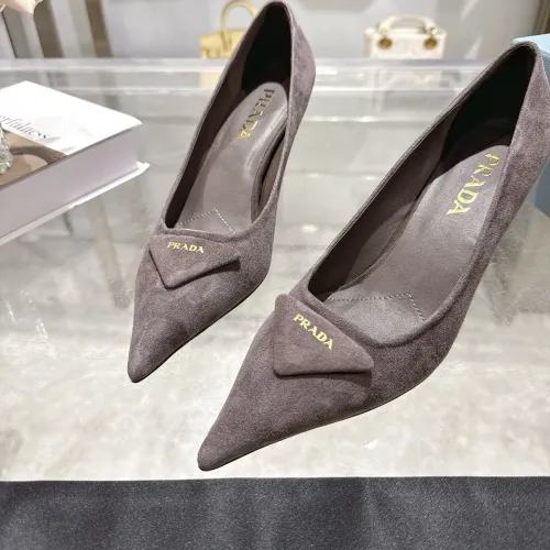 Cheap Prada High-heeled Shoes For Women #1409412 Replica Wholesale [$108.00 USD] [ITEM#1409412] on Replica Prada High-heeled Shoes