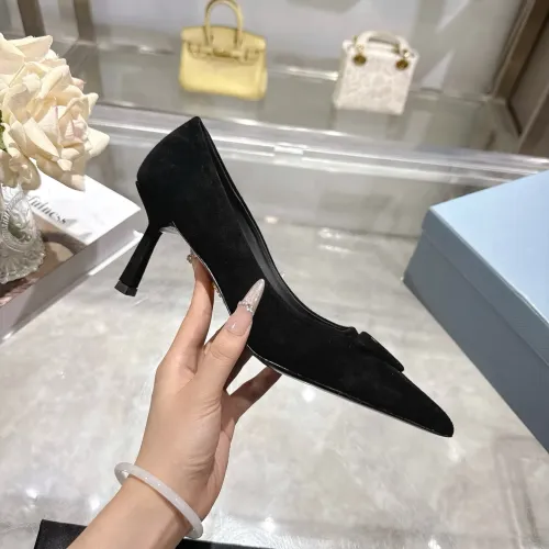 Cheap Prada High-heeled Shoes For Women #1409413 Replica Wholesale [$108.00 USD] [ITEM#1409413] on Replica Prada High-heeled Shoes