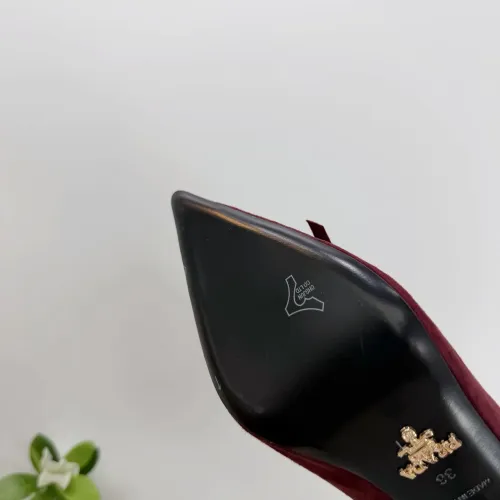 Cheap Prada High-heeled Shoes For Women #1409431 Replica Wholesale [$102.00 USD] [ITEM#1409431] on Replica Prada High-heeled Shoes