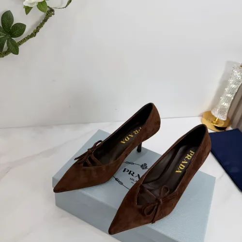 Cheap Prada High-heeled Shoes For Women #1409432 Replica Wholesale [$102.00 USD] [ITEM#1409432] on Replica Prada High-heeled Shoes