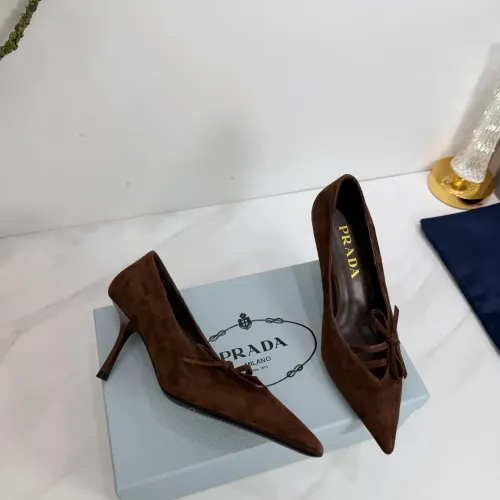 Cheap Prada High-heeled Shoes For Women #1409432 Replica Wholesale [$102.00 USD] [ITEM#1409432] on Replica Prada High-heeled Shoes