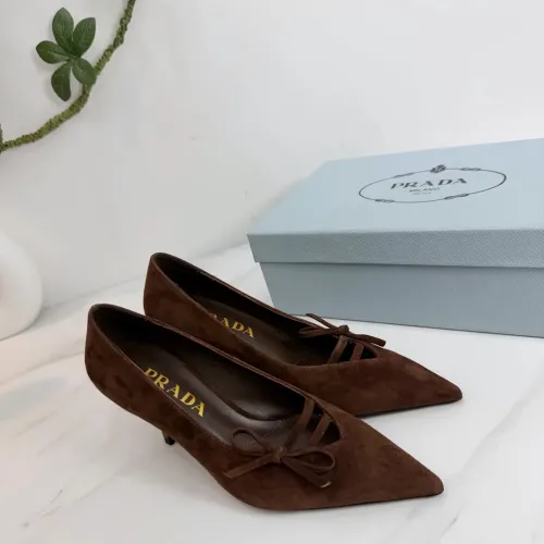 Cheap Prada High-heeled Shoes For Women #1409432 Replica Wholesale [$102.00 USD] [ITEM#1409432] on Replica Prada High-heeled Shoes