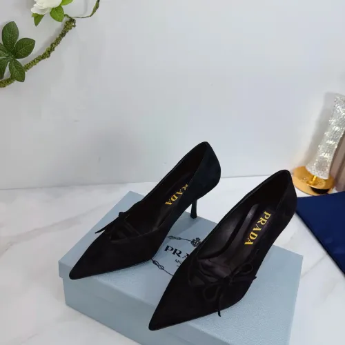 Cheap Prada High-heeled Shoes For Women #1409433 Replica Wholesale [$102.00 USD] [ITEM#1409433] on Replica Prada High-heeled Shoes