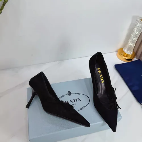 Cheap Prada High-heeled Shoes For Women #1409433 Replica Wholesale [$102.00 USD] [ITEM#1409433] on Replica Prada High-heeled Shoes