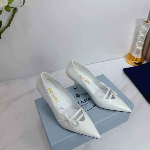 Cheap Prada High-heeled Shoes For Women #1409434 Replica Wholesale [$102.00 USD] [ITEM#1409434] on Replica Prada High-heeled Shoes