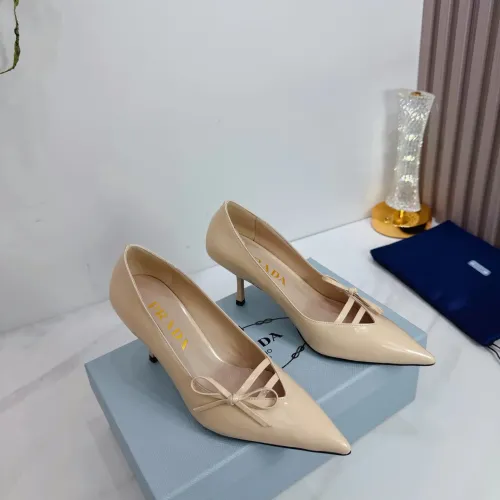 Cheap Prada High-heeled Shoes For Women #1409435 Replica Wholesale [$102.00 USD] [ITEM#1409435] on Replica Prada High-heeled Shoes