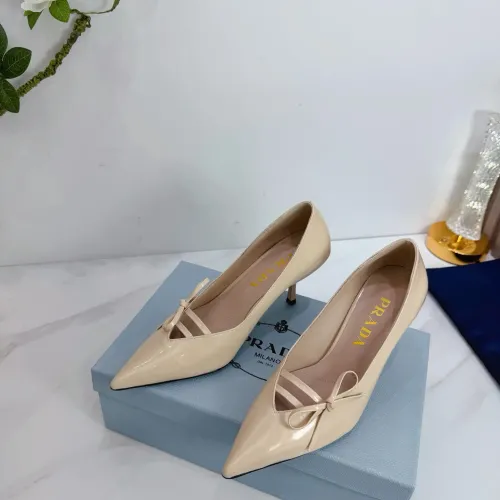 Cheap Prada High-heeled Shoes For Women #1409435 Replica Wholesale [$102.00 USD] [ITEM#1409435] on Replica Prada High-heeled Shoes