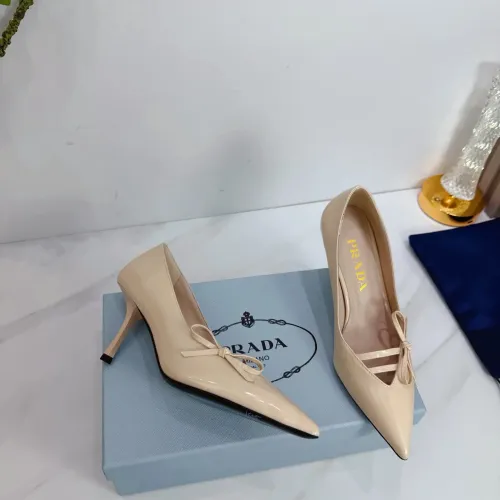 Cheap Prada High-heeled Shoes For Women #1409435 Replica Wholesale [$102.00 USD] [ITEM#1409435] on Replica Prada High-heeled Shoes