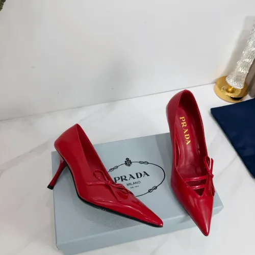 Cheap Prada High-heeled Shoes For Women #1409436 Replica Wholesale [$102.00 USD] [ITEM#1409436] on Replica Prada High-heeled Shoes
