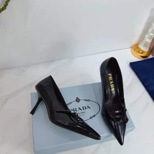 Cheap Prada High-heeled Shoes For Women #1409437 Replica Wholesale [$102.00 USD] [ITEM#1409437] on Replica Prada High-heeled Shoes