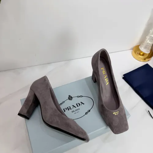 Cheap Prada High-heeled Shoes For Women #1409438 Replica Wholesale [$102.00 USD] [ITEM#1409438] on Replica Prada High-heeled Shoes