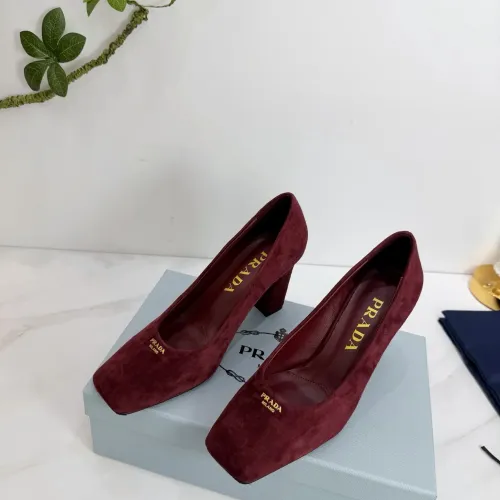 Cheap Prada High-heeled Shoes For Women #1409439 Replica Wholesale [$102.00 USD] [ITEM#1409439] on Replica Prada High-heeled Shoes