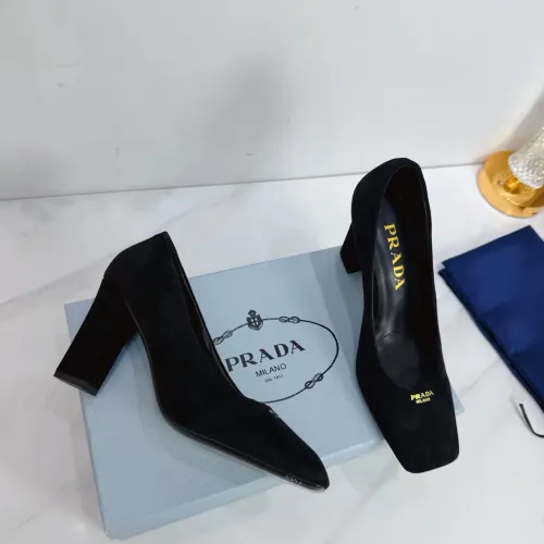 Cheap Prada High-heeled Shoes For Women #1409441 Replica Wholesale [$102.00 USD] [ITEM#1409441] on Replica Prada High-heeled Shoes