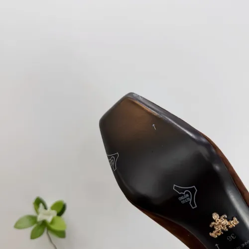 Cheap Prada High-heeled Shoes For Women #1409442 Replica Wholesale [$102.00 USD] [ITEM#1409442] on Replica Prada High-heeled Shoes