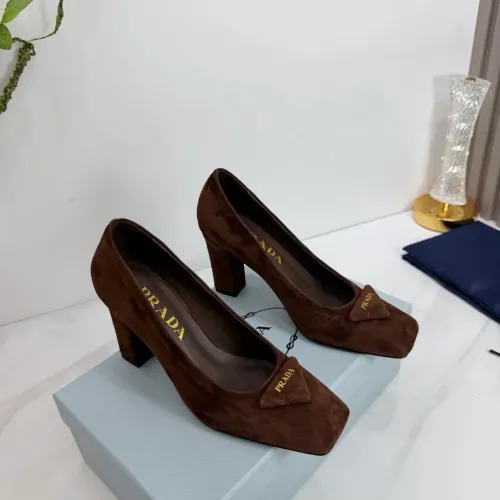 Cheap Prada High-heeled Shoes For Women #1409444 Replica Wholesale [$102.00 USD] [ITEM#1409444] on Replica Prada High-heeled Shoes
