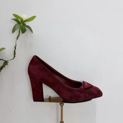 Cheap Prada High-heeled Shoes For Women #1409445 Replica Wholesale [$102.00 USD] [ITEM#1409445] on Replica Prada High-heeled Shoes