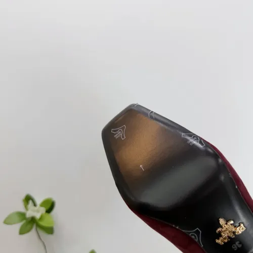 Cheap Prada High-heeled Shoes For Women #1409445 Replica Wholesale [$102.00 USD] [ITEM#1409445] on Replica Prada High-heeled Shoes