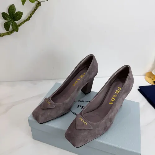 Cheap Prada High-heeled Shoes For Women #1409446 Replica Wholesale [$102.00 USD] [ITEM#1409446] on Replica Prada High-heeled Shoes