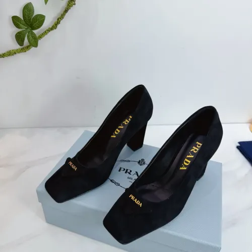 Cheap Prada High-heeled Shoes For Women #1409447 Replica Wholesale [$102.00 USD] [ITEM#1409447] on Replica Prada High-heeled Shoes