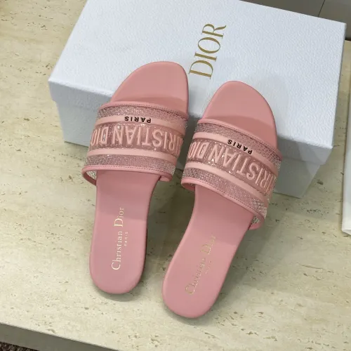 Cheap Christian Dior Slippers For Women #1409484 Replica Wholesale [$72.00 USD] [ITEM#1409484] on Replica Christian Dior Slippers