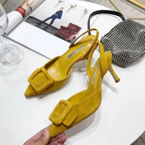 Cheap Manolo Blahnik Sandals For Women #1409566 Replica Wholesale [$98.00 USD] [ITEM#1409566] on Replica Manolo Blahnik Sandals
