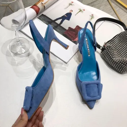 Cheap Manolo Blahnik Sandals For Women #1409567 Replica Wholesale [$98.00 USD] [ITEM#1409567] on Replica Manolo Blahnik Sandals