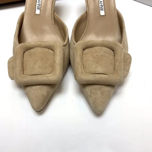 Cheap Manolo Blahnik Slippers For Women #1409573 Replica Wholesale [$96.00 USD] [ITEM#1409573] on Replica Manolo Blahnik Slippers