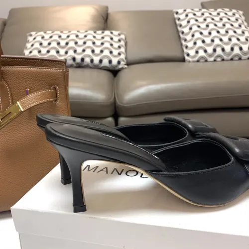 Cheap Manolo Blahnik Slippers For Women #1409578 Replica Wholesale [$96.00 USD] [ITEM#1409578] on Replica Manolo Blahnik Slippers