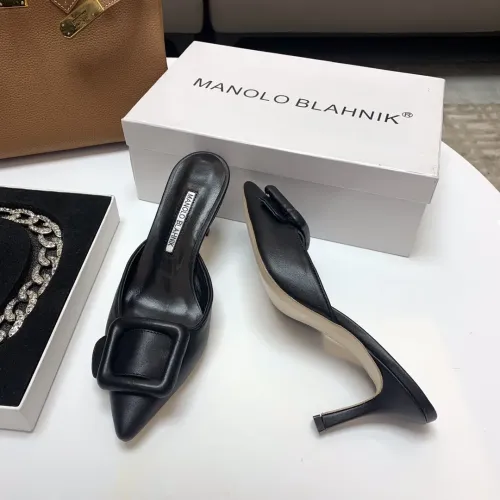Cheap Manolo Blahnik Slippers For Women #1409578 Replica Wholesale [$96.00 USD] [ITEM#1409578] on Replica Manolo Blahnik Slippers