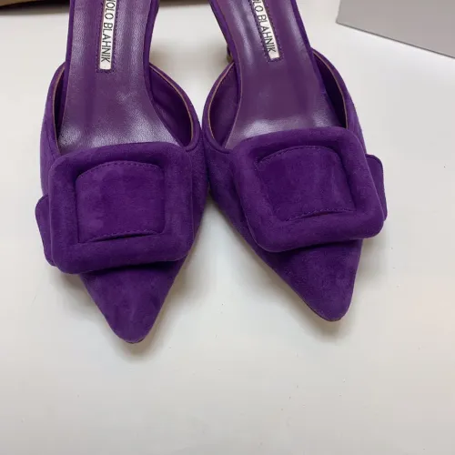 Cheap Manolo Blahnik Slippers For Women #1409580 Replica Wholesale [$96.00 USD] [ITEM#1409580] on Replica Manolo Blahnik Slippers