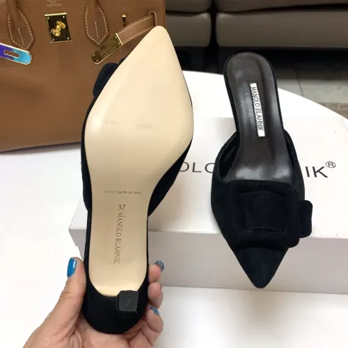 Cheap Manolo Blahnik Slippers For Women #1409581 Replica Wholesale [$96.00 USD] [ITEM#1409581] on Replica Manolo Blahnik Slippers
