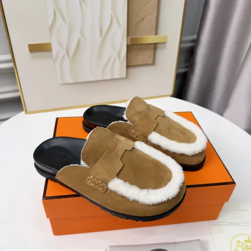 Cheap Hermes Slippers For Women #1409634 Replica Wholesale [$96.00 USD] [ITEM#1409634] on Replica Hermes Slippers