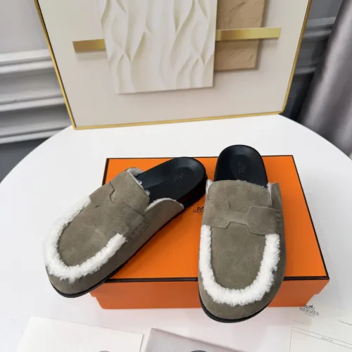 Cheap Hermes Slippers For Women #1409642 Replica Wholesale [$96.00 USD] [ITEM#1409642] on Replica Hermes Slippers