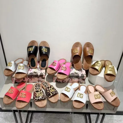 Cheap Dolce &amp; Gabbana D&amp;G Slippers For Women #1409660 Replica Wholesale [$88.00 USD] [ITEM#1409660] on Replica Dolce &amp; Gabbana D&amp;G Slippers