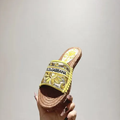 Cheap Dolce &amp; Gabbana D&amp;G Slippers For Women #1409668 Replica Wholesale [$88.00 USD] [ITEM#1409668] on Replica Dolce &amp; Gabbana D&amp;G Slippers