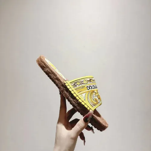 Cheap Dolce &amp; Gabbana D&amp;G Slippers For Women #1409668 Replica Wholesale [$88.00 USD] [ITEM#1409668] on Replica Dolce &amp; Gabbana D&amp;G Slippers