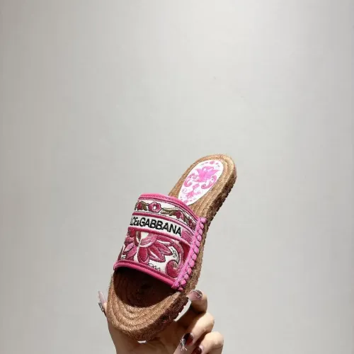 Cheap Dolce &amp; Gabbana D&amp;G Slippers For Women #1409669 Replica Wholesale [$88.00 USD] [ITEM#1409669] on Replica Dolce &amp; Gabbana D&amp;G Slippers