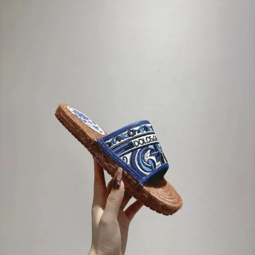 Cheap Dolce &amp; Gabbana D&amp;G Slippers For Women #1409671 Replica Wholesale [$88.00 USD] [ITEM#1409671] on Replica Dolce &amp; Gabbana D&amp;G Slippers