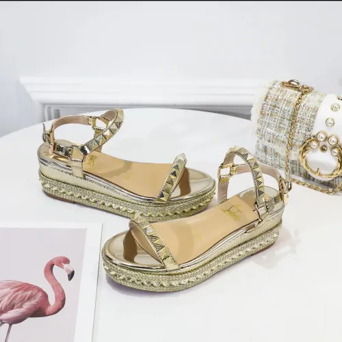 Cheap Christian Louboutin CL Sandal For Women #1409702 Replica Wholesale [$98.00 USD] [ITEM#1409702] on Replica Christian Louboutin CL Sandal