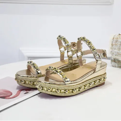 Cheap Christian Louboutin CL Sandal For Women #1409705 Replica Wholesale [$98.00 USD] [ITEM#1409705] on Replica Christian Louboutin CL Sandal