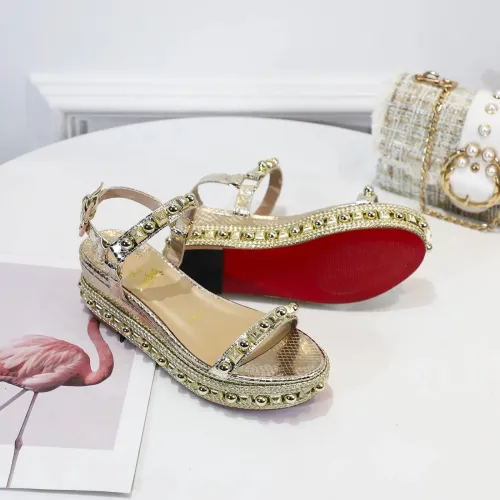 Cheap Christian Louboutin CL Sandal For Women #1409705 Replica Wholesale [$98.00 USD] [ITEM#1409705] on Replica Christian Louboutin CL Sandal