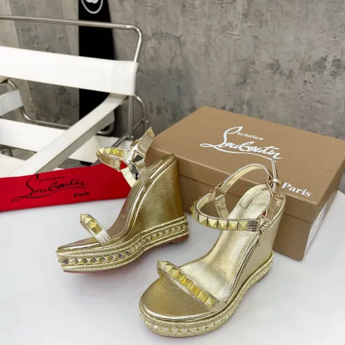 Cheap Christian Louboutin CL Sandal For Women #1409740 Replica Wholesale [$98.00 USD] [ITEM#1409740] on Replica Christian Louboutin CL Sandal