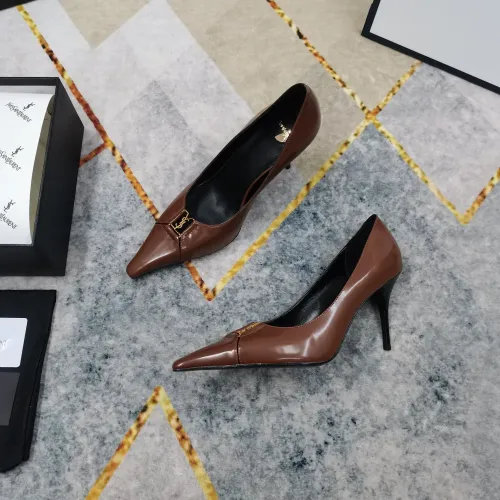 Cheap Yves Saint Laurent YSL High-Heeled Shoes For Women #1409761 Replica Wholesale [$118.00 USD] [ITEM#1409761] on Replica Yves Saint Laurent YSL High-Heeled Shoes