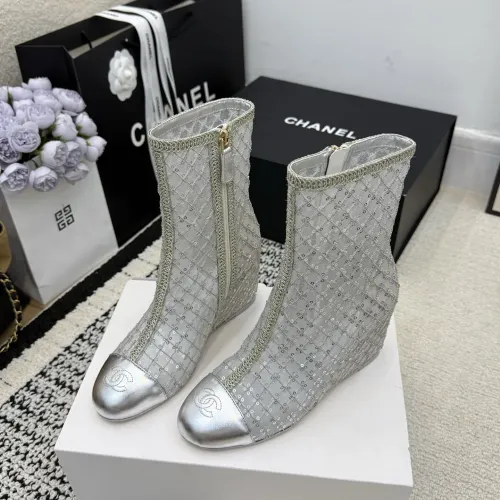 Cheap Chanel Boots For Women #1409911 Replica Wholesale [$160.00 USD] [ITEM#1409911] on Replica Chanel Boots