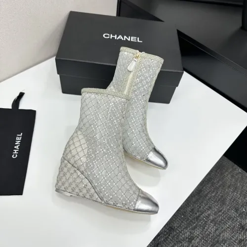 Cheap Chanel Boots For Women #1409911 Replica Wholesale [$160.00 USD] [ITEM#1409911] on Replica Chanel Boots