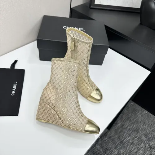 Cheap Chanel Boots For Women #1409912 Replica Wholesale [$160.00 USD] [ITEM#1409912] on Replica Chanel Boots